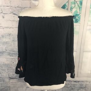Speed Limit MPH Blouse Sz L (M32)